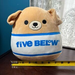 Squishmallows Tan and White Dog Plush Toy